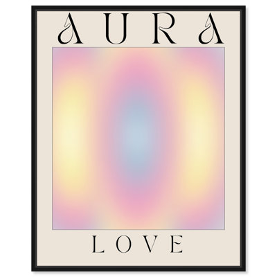 Aura Love Canvas Retro Aura Themed Poster Art by Everly Quinn
