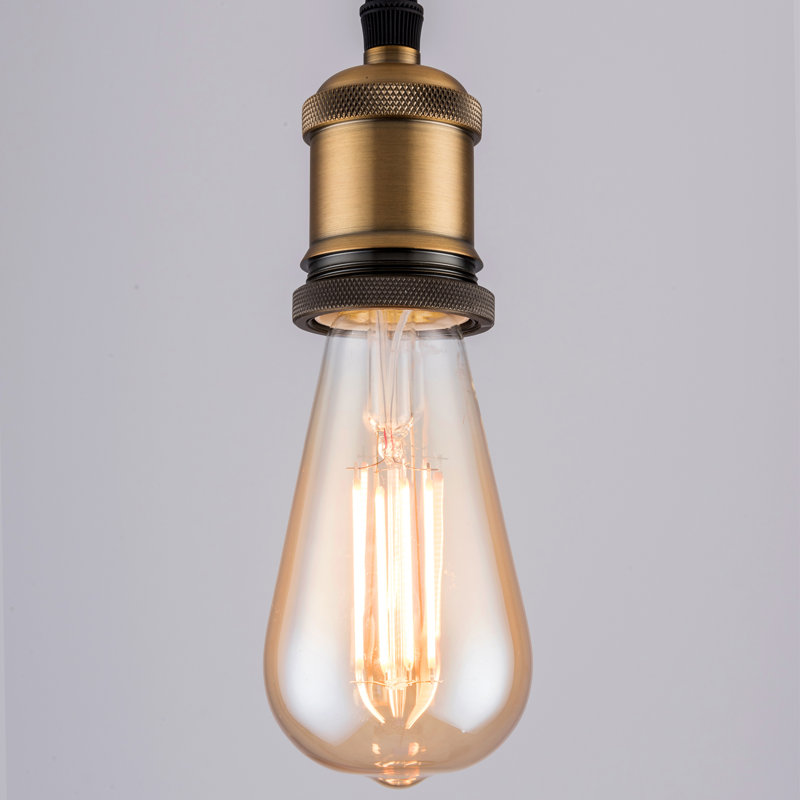 60W Equivalent ST64 E27/Medium (Standard) Dimmable LED Bulb, Amber