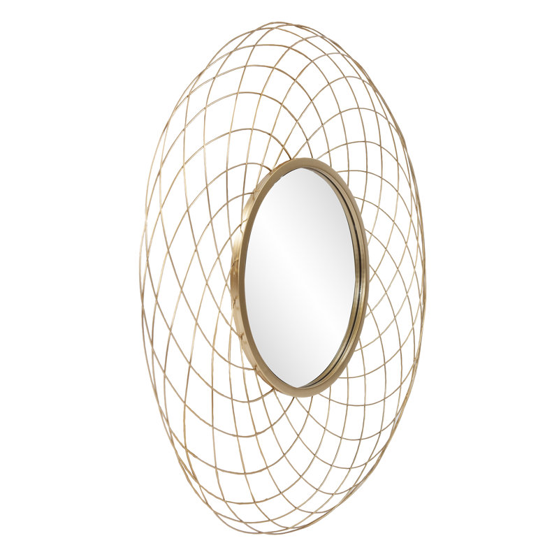 Maleny Metal Round Mirror