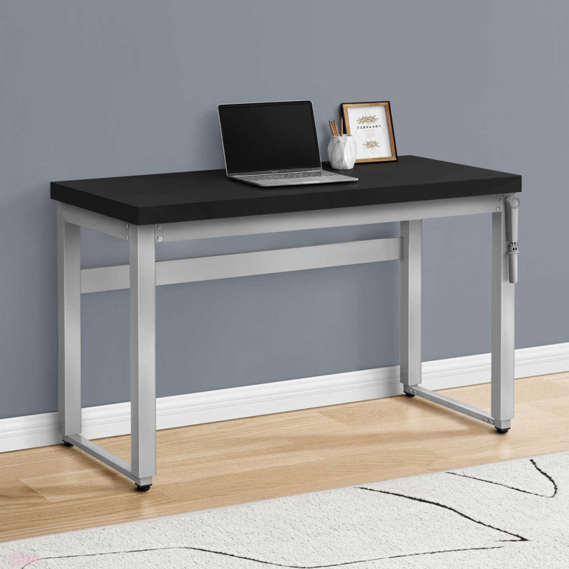 Bureau d'ordinateur, bureau personnel, debout, réglable, L 48 po, travail, ordinateur portable, contemporain, moderne