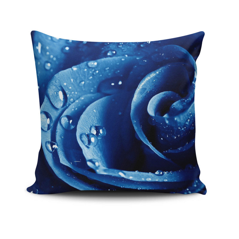 Housse de coussin décorative Erminia, 17 x 17 pouces, 50% coton / 50% polyester | Lavable à la machine à 104 ° F, repassable, fermeture à glissière dissimulée | Parfait pour le salon, la chambre à coucher et la décoration intérieure élégante