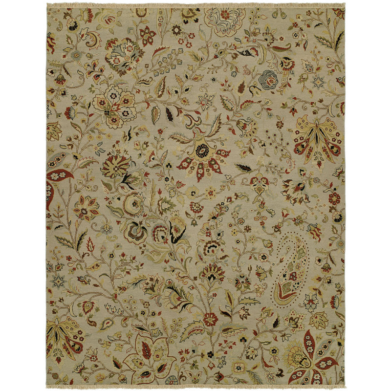 Tapis ivoire en laine Donelson, Rectangle 12 pi x 15 pi