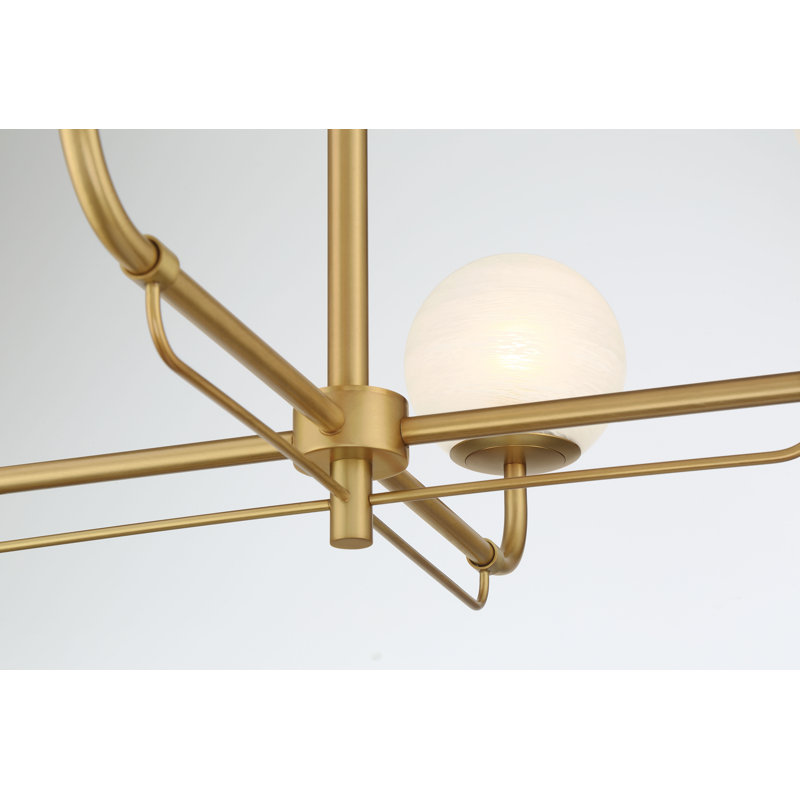4 LIGHT CHANDELIER, Legacy Brass
