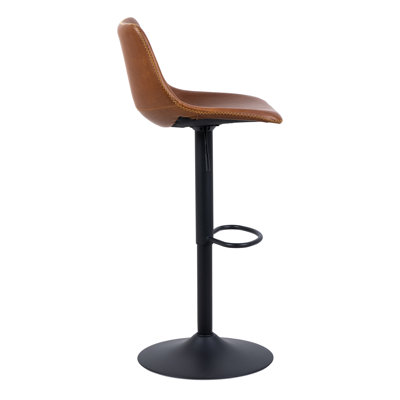 Satya Swivel Upholstered Counter Stool with Metal Frame