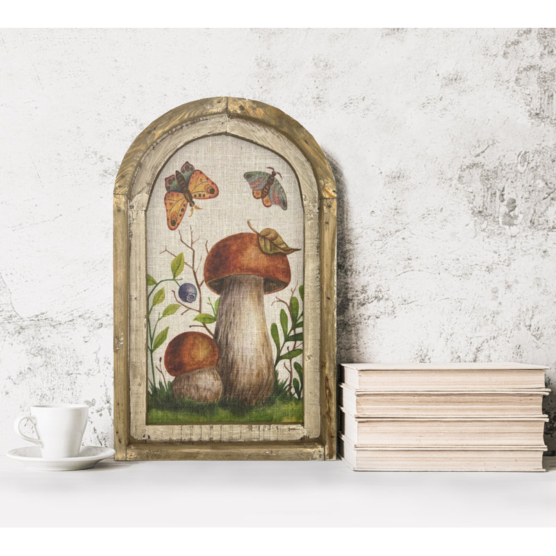 Décoration murale champignon Woodland, H 30 po x l 18 po x P 2 po