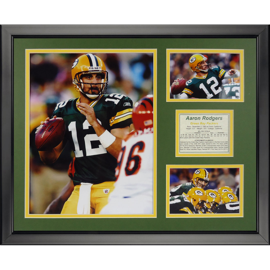 NFL Green Bay Packers - Rodgers Home Framed Memorabilia Legends Never Die