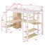 Lit mezzanine double Hachiro Kids-359044049