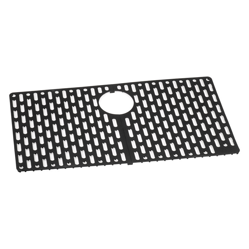 Ruvati 33 x 19 inch Granite Composite Undermount Single Bowl Kitchen Sink, Midnight Black, 2