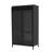 47.6" Tall Metal Display Cabinet With Flip-Top Design