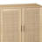 62.20"Elegant And Functional 4-Door Rattan Decorative Storage Cabinet,For Bedroom,Living Room,Office,Easy Assembly-2114934654