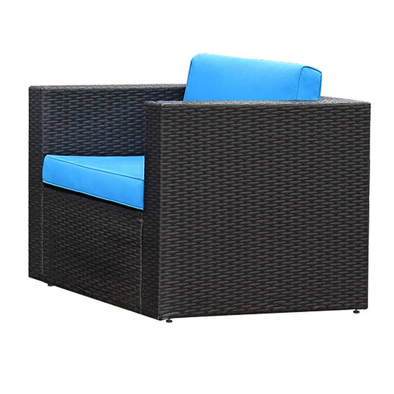 Chaise de patio simple avec coussins Finnmark