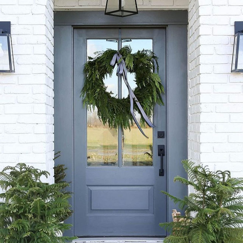 Ensemble de poignée de porte en fer avec pêne dormant, trou de porte réglable, Noir mat