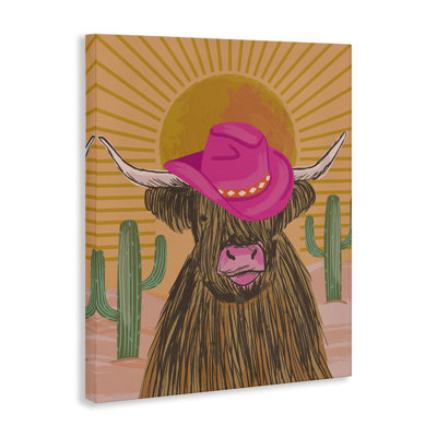 "Howdy Cowgirl Bovins", art mural par Lisa Perry White