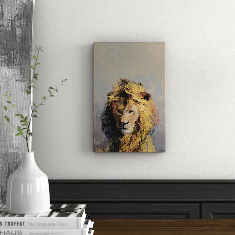 Retrato de León Wrapped Canvas Painting, 38cm H x 25cm W x 3.81cm D