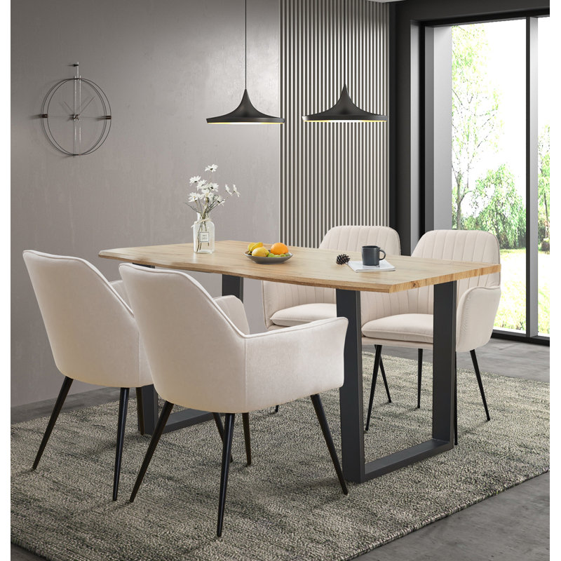 Mose 4 - Person Dining Set, Beige