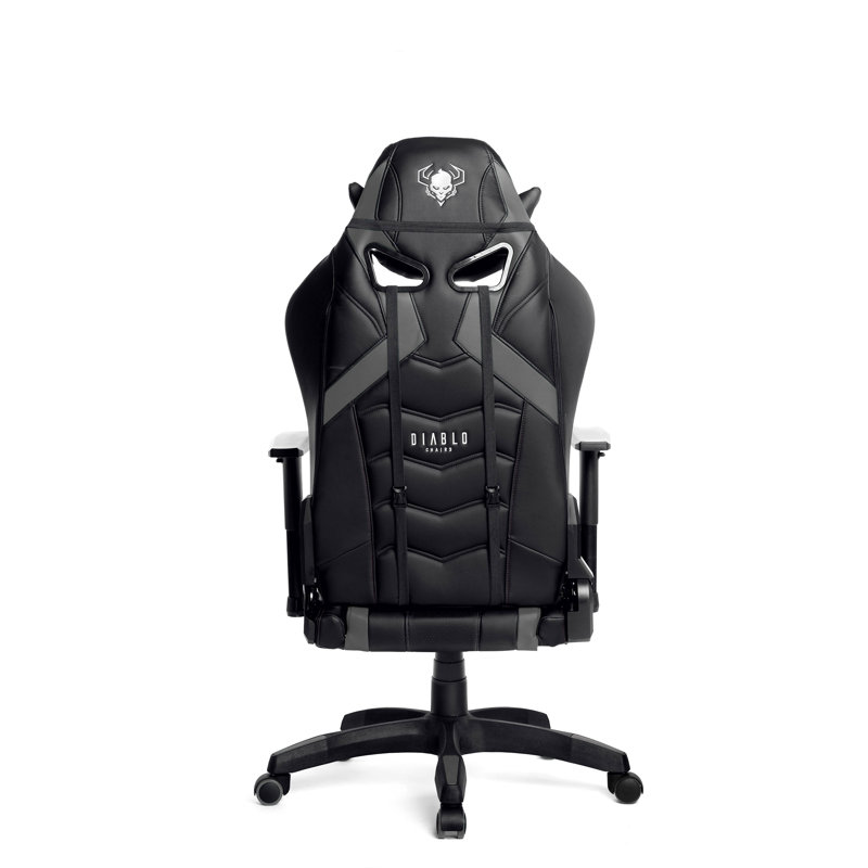 DIABLO CHAIRS Black/Gray Executive Chair with Wheels