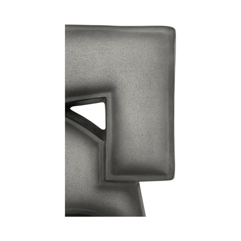 Teo Wall Sculpture Charcoal