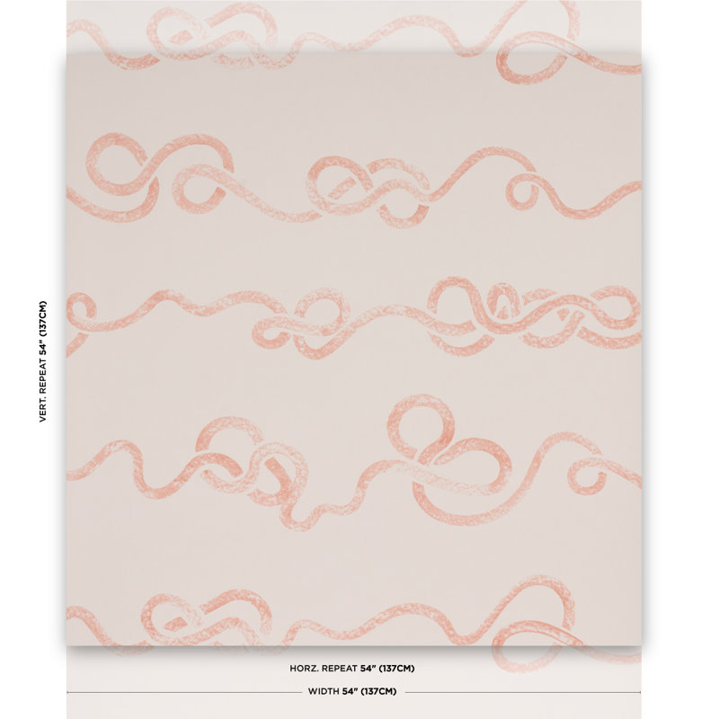 Papier peint Schumacher x Backdrop Rhapsody, Terre cuite