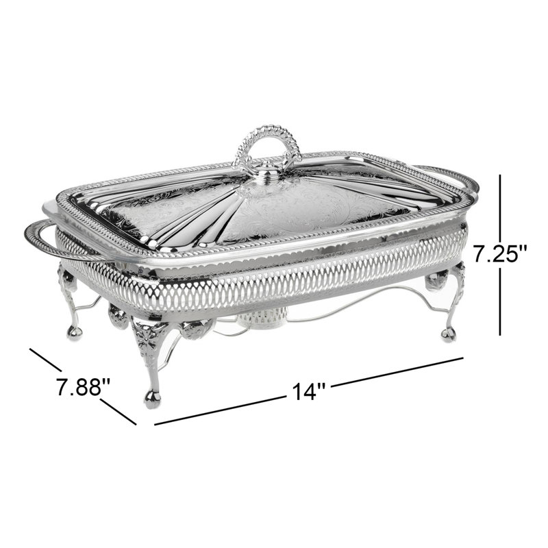 Queen Anne Rectangle Glass Casserole