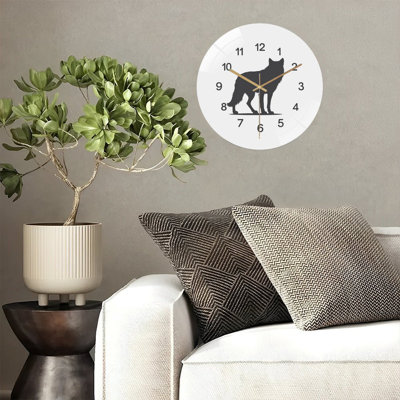 Horloge murale loup