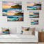 «Ocean Sunset And Waves III», reproduction sur toile flottante-456185143-456185149