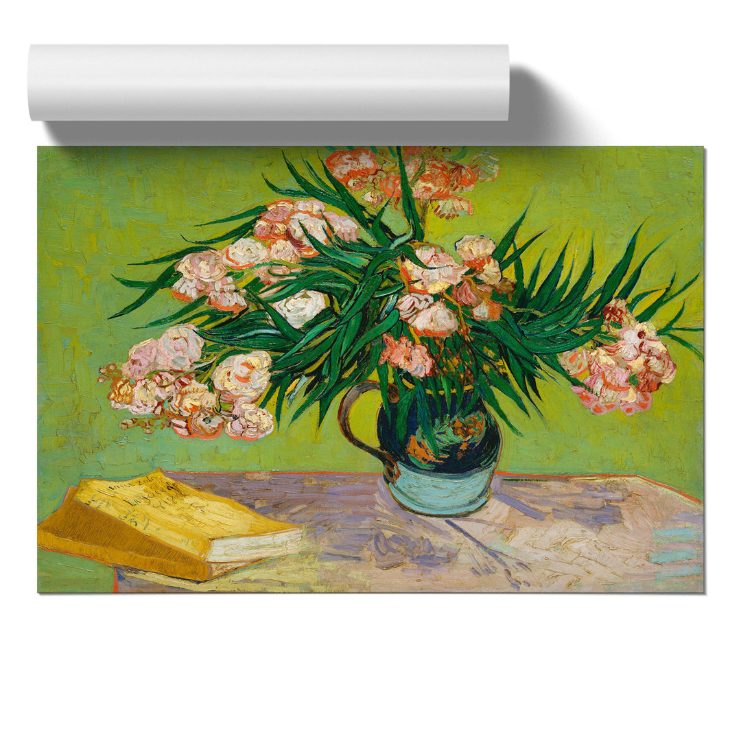 Oleanders by Vincent Van Gogh - Unframed Painting