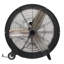 30in High Velocity Drum Fan, Heavy Duty Industrial Fan with 2-Speed Settings, 13520 CFM Powerful Airflow for Workshop, Garage, Warehouse - Black Metal Construction