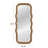 Wavy Rectangle Handwoven Rattan Cane Wall Mirror