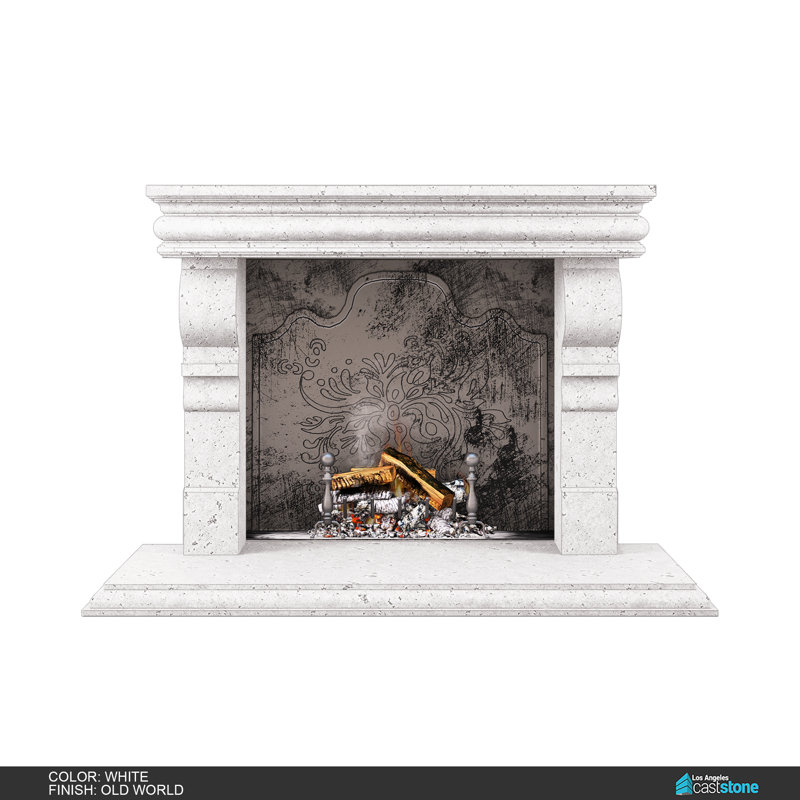 Hamilton Fireplace Surround, Old World /White