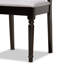 Ensemble de salle à manger 5 pièces Rizzo en bois fini brun foncé, H 38,6 po x l 17,9 po x P 19,3 po-1144763146-1144763140-1144763136