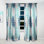 Gold And Rose Cubes II - Abstract Mid-Century Modern Blackout Curtain Single Panel