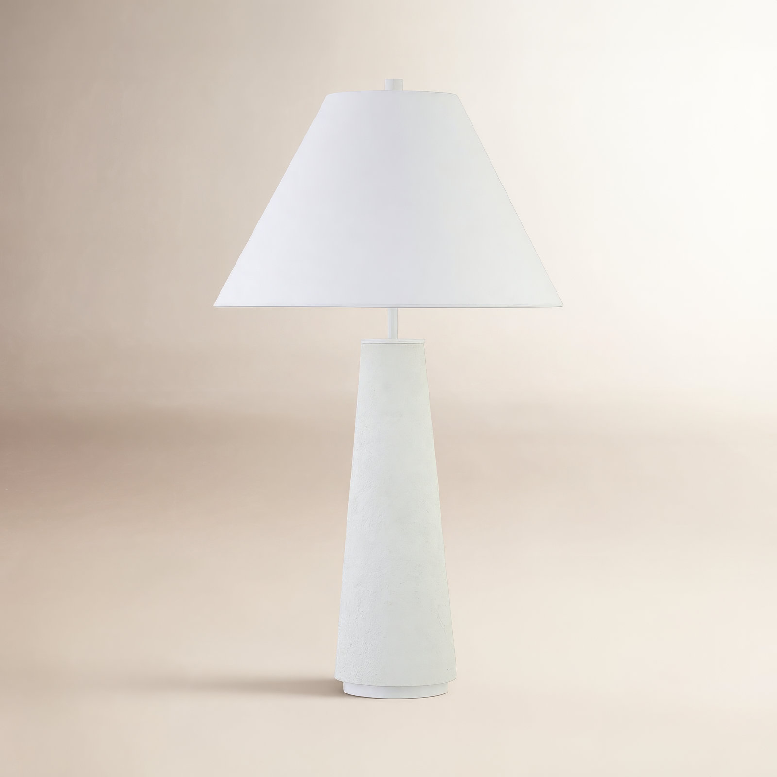 Ceramic Table Lamp, Matte White
