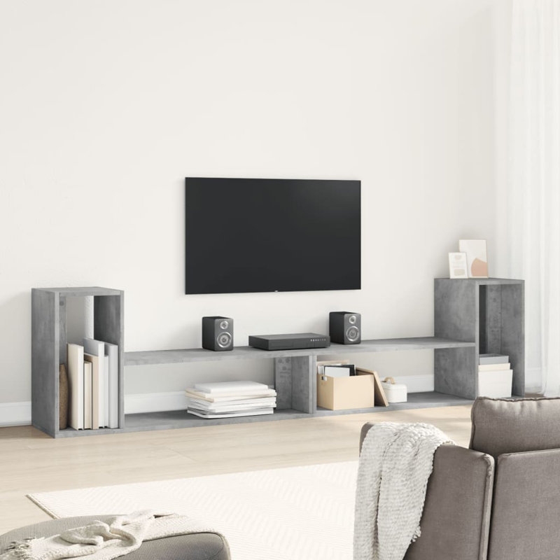 Minire Entertainment Centre for TVs up to 28", 100cm W, Concrete Grey