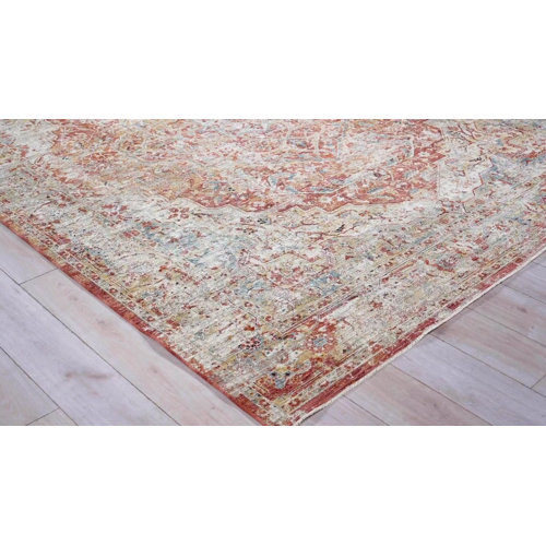Exquisite Rugs The Met x Exquisite Rugs Antique Beige/Rust Area Rug ...