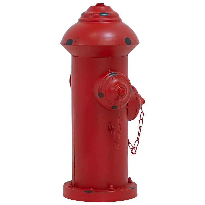 Doriene Weather-Resistant Metal Fire Hydrant Garden Statue