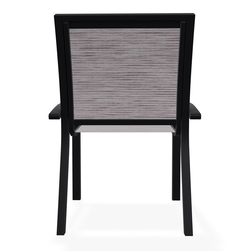 Kendall Outdoor Dining Chair, Black, Fossil