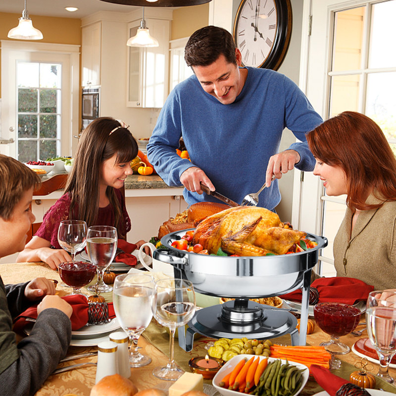 4 Qt Round Chafing Dish (Set of 2)