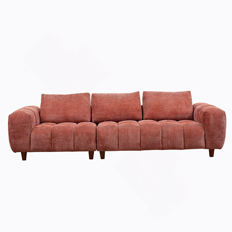 Convertible Sectional Sofa Couch, Caramel