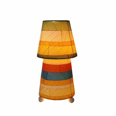  Striped Tapered Table Lamp Multi