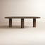 Table basse ovale en bois massif Toriano-102742071