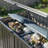 5' W X 3' D Galvanized Steel Horizontal Garbage Shed With Floor Kit-130095999