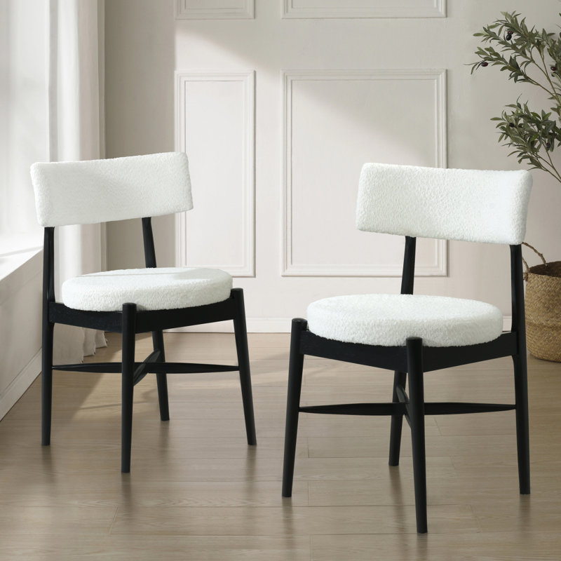 Chaises de salle à manger de style Mid-Century moderne (MP2 / carton), Noir