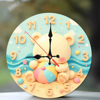 Horloge mignonne avec ours