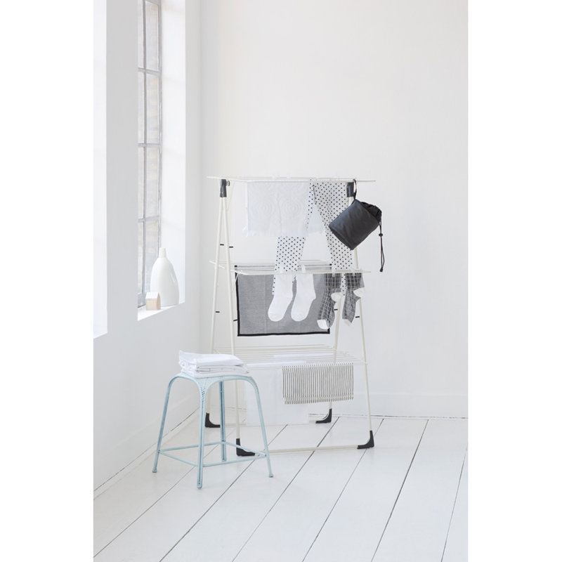 Brabantia Tower Folding Clothes Drying Rack, White