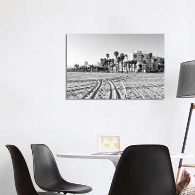 On Santa Monica Beach by Philippe Hugonnard - Wrapped Canvas Print