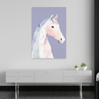 «Pastel Dream Horse», impression d'art mural lavande