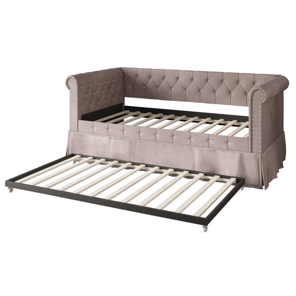 Home Design Inc. Upholstered Daybed with Trundle & Reviews | Wayfair