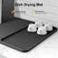 Tapis de café en silicone, tapis de bar avec passe-plat détachable - se range sous la cafetière et le support à vaisselle