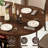 55"W Extendable Round Dining Table for 4–6 with Fluted Base & Large Space Storage Cabinet Oval Dinner Kitchen Table for Kitchens, Dining/Living Rooms-64248590