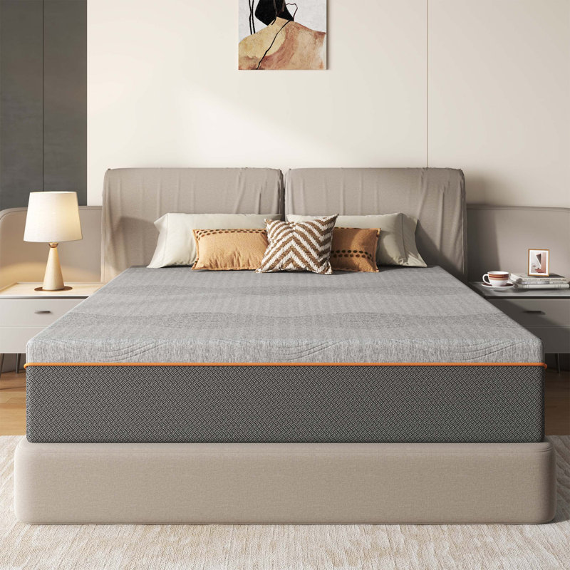 Queen Size Memory Foam Mattress With Cooling Layers, Fiberglass-Free Construction, Medium Support, And Certified Safe, Breathable Materials.